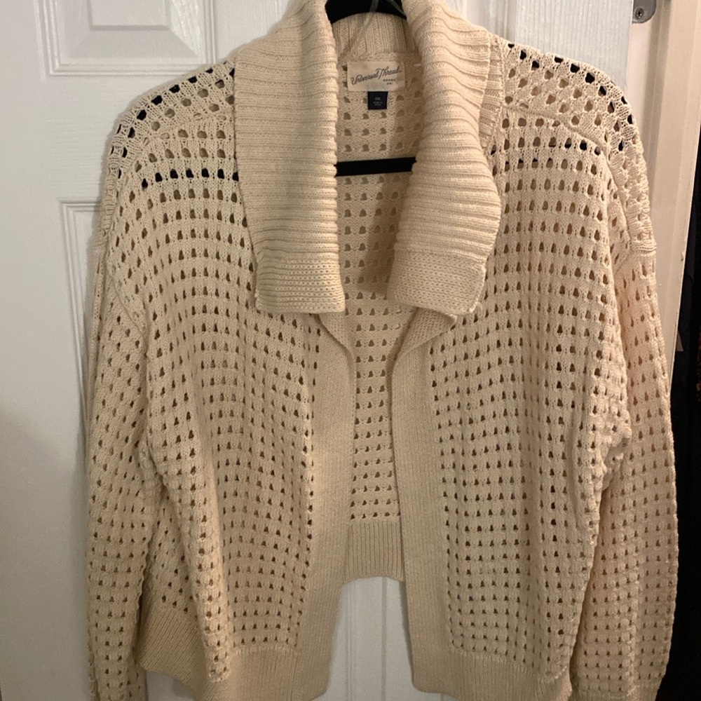 Universal Thread Fold Over Cropped Cardigan